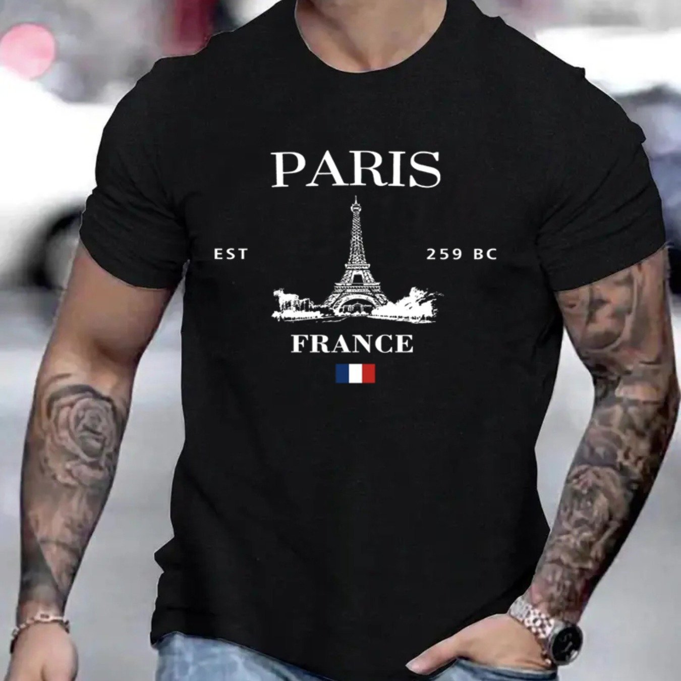 Paris Men's Sports T-shirt Comfortable