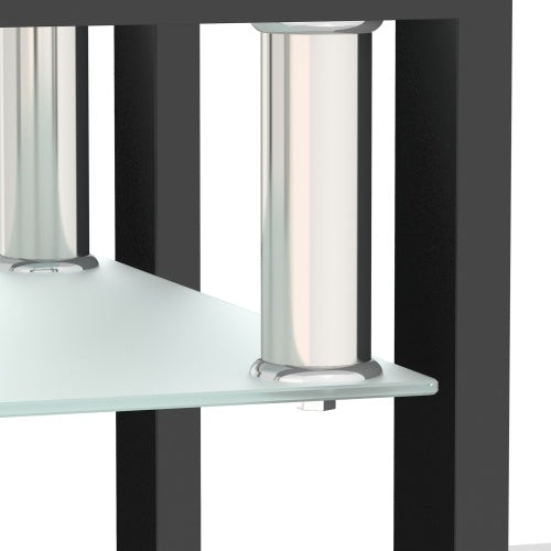 ClearEdge Square,-BlackCrystal Table